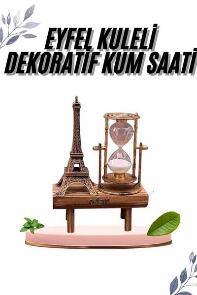 Kanonik Education Paris Eiffel Tower Gift Eiffel Retro Hourglass Decorative Items