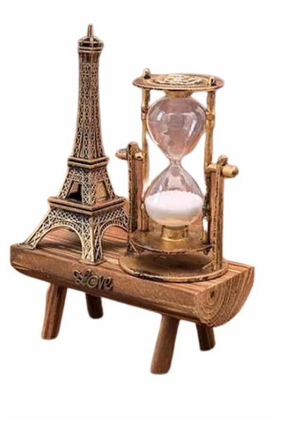 Kanonik Education Eiffel Tower Hourglass Decorative Souvenir Retro Eiffel Tower