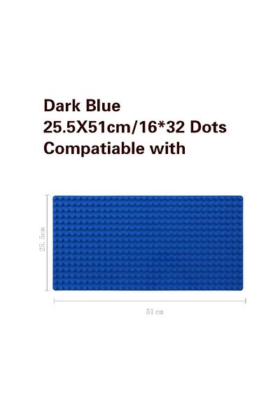 choice2 blue 51*25.5cm Large Particle Size Building Blocks Baseplate Bricks Base Plate DIY Educational Toys