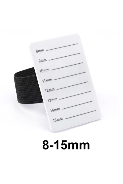 Choice1 منظم وصلات الرموش الصناعية من الأكريليك الأبيض مقاس 8-15 مم، حامل رموش صناعية، لوحة بلاط