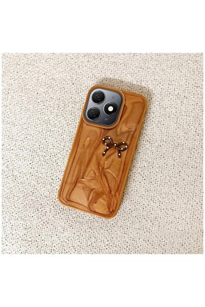 Zebana Tecno Spark 20 Compatible Case Fionka Silicone Case Brown