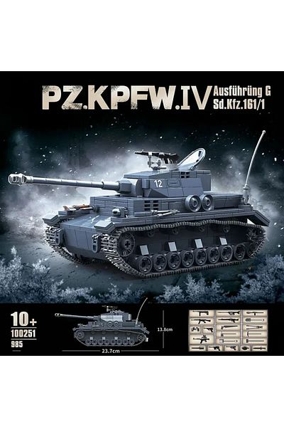 Choice8 PZ.KPFW.IV WW2 Military Classic Model Tiger Leopard KV-1 KV-2 IS-2 Heavy Tank Collection Model Build