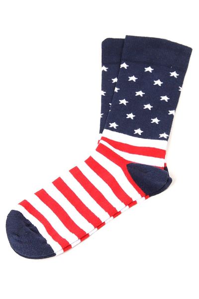 bazaar-turkey all you need Patterned Men's Socks Navy Blue 0301