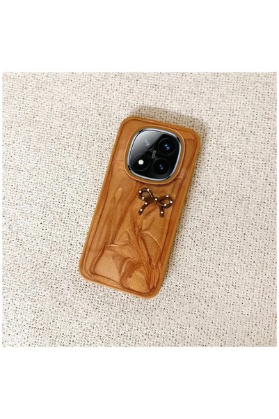 Pro Aksesuar Xiaomi Redmi Note 14 Pro Plus 5g Compatible Case Fionklu Silicone Case Brown