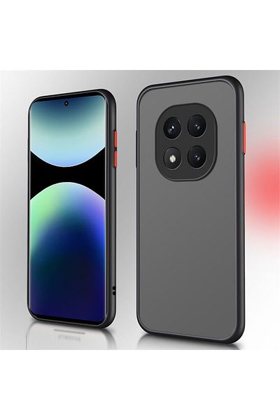 Fibaks Case for Xiaomi Redmi Note 14 Pro Case Matte No Fingerprint Hard Silicone Cover with Camera Protection Colorful Keys
