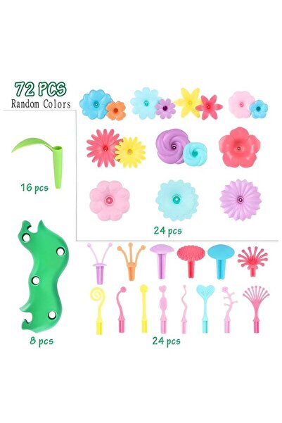 LIXADA Garden Building Set 72pcs Girls' Early Learning Toys