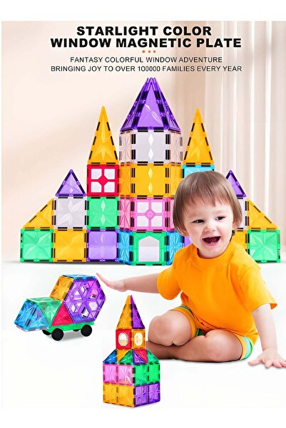 LIXADA 64-Piece Magnetic Building Blocks for Toddlers & Kids Set For Age 3+ Y...