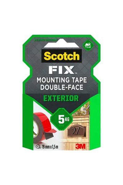 3M Scotch Fix Double-Face Exterior Mounting Tape (19 mm x 1.5 m)