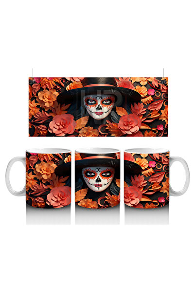 Luluyen روح في قبعة سوداء في بحر الورد - كوب قهوة هدية