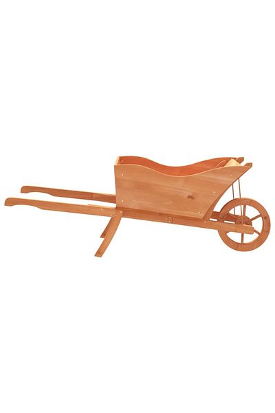 vidaxl Wheelbarrow Planter 128x45.5x43 cm Solid Wood Fir