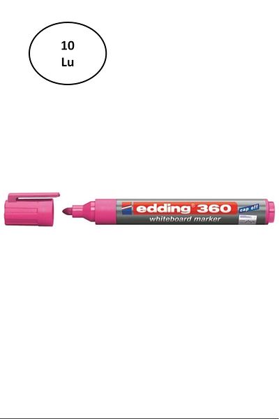 PRATİKOBA Edding Whiteboard Pen Pink (E-360) ED36009 Pack of 10