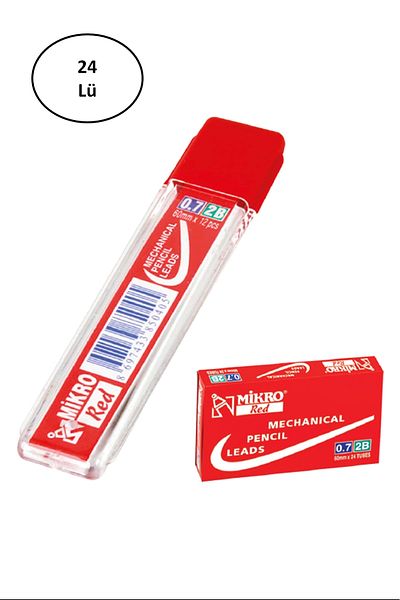 PRATİKOBA Micro 60Mm Color Min Red 0.7Mm Pen Tip 24 Pieces