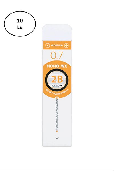 PRATİKOBA Tombow MONO-WX Professional Tip 0.7mm 40pcs Tube 2B