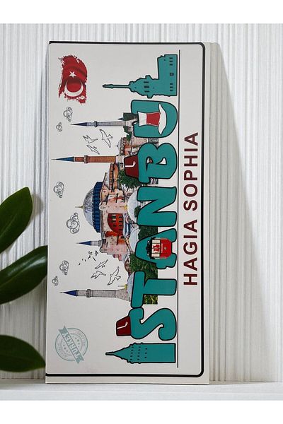 GALATA GIFT Wooden Table-Nameplate, Decorative Istanbul Places Red Adhesive Direction/Sign Collection 30*14cm