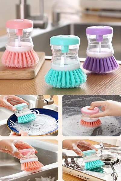 adornazzle فرشاة غسيل الأطباق مع وعاء منظف عملي، |   فرشاة المطبخ مع الحجرة، ...