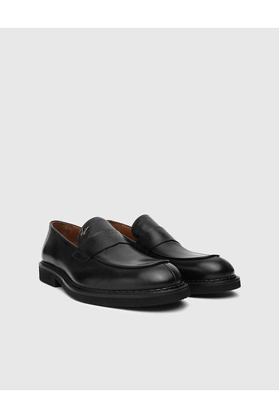 İLVİ Dawlish Genuine Leather Men's Black Classic Shoes