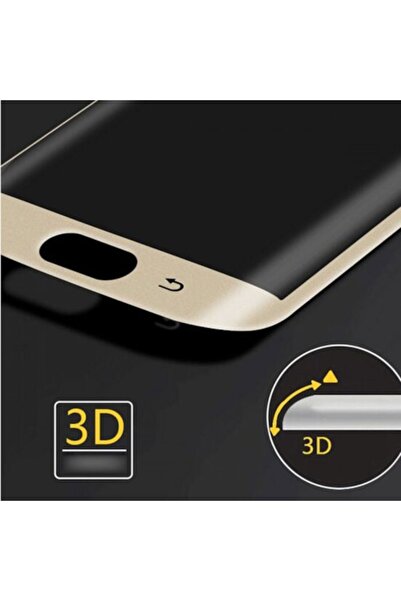 Bibilel Folie protectie de sticla 9H pentru Samsung Galaxy S6 Edge, Auriu