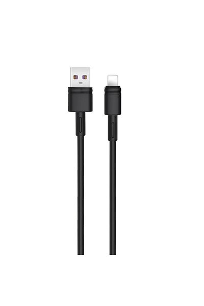 SOHO Fast charge 5A USB-Lightning Cable, 1 meter, Black