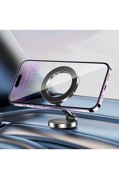 REDz Accessories MagSafe Holder KSC-1516, Dashboard Mount with Adhesive, Adjustable Angle, Black