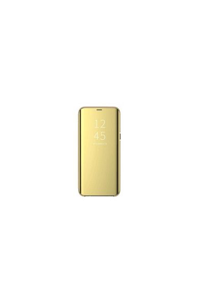 SOHO Husă de protecție Clear View pentru Samsung Galaxy S20 Ultra, aurie, capac cu clapă