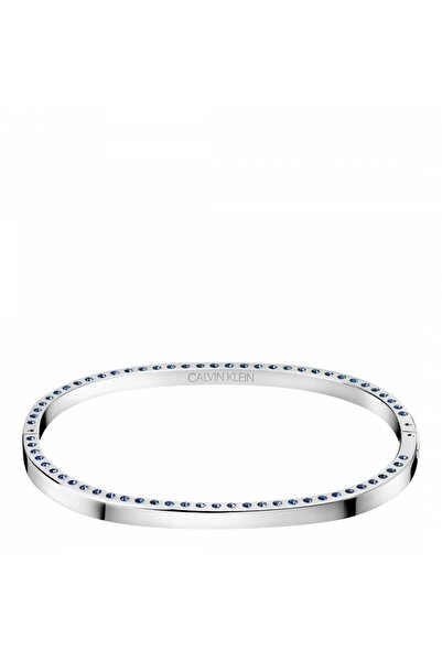 Calvin Klein Brățară cu pietre de cristal albastre, Calvin Klein, diametru 6 cm