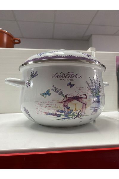 GRÜNBERG Enameled saucepan, florist model