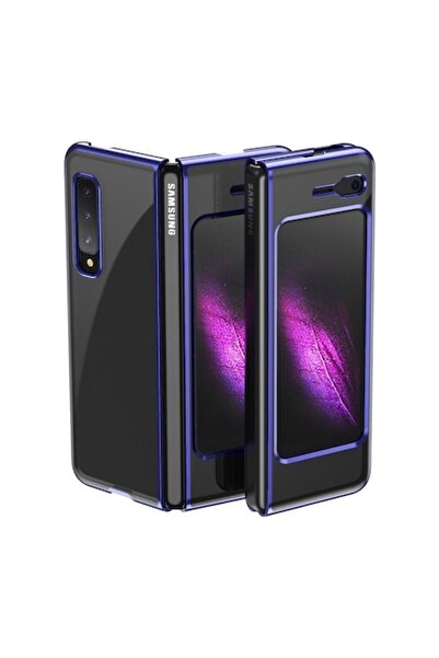 SOHO Carcasă ultra subțire pentru Samsung Galaxy Z Fold, albastră transparentă