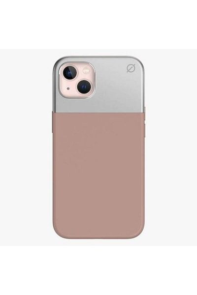 SOHO Case compatible with Apple iPhone 13, MagSafe function, Pink silver