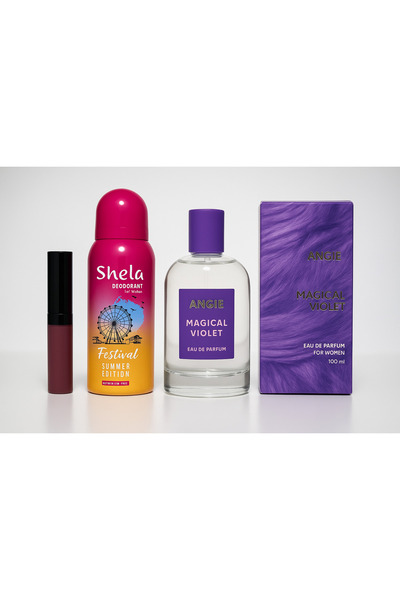 Angie Magical Violet Kadın Edp Parfüm Seti 3'lü