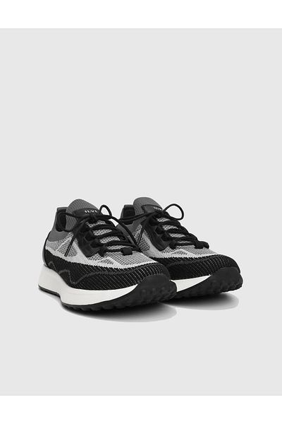 İLVİ Darwin Knitwear Leather Black Men's Sports Shoes