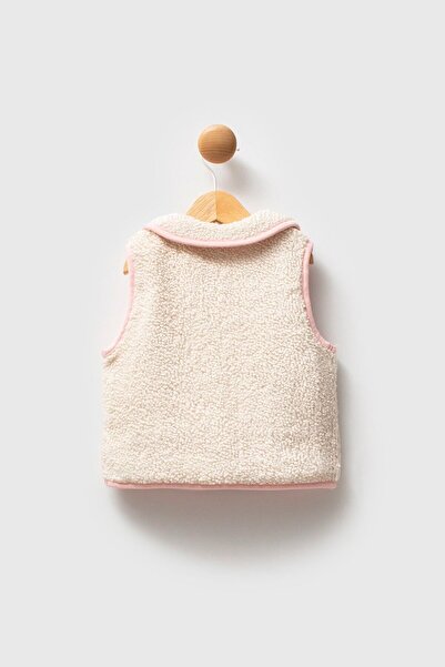 U.S. Polo Assn. U.S. Polo Assn Baby Girl Ecru Vest