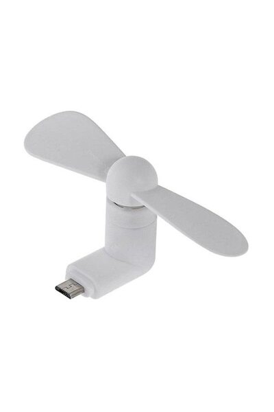 SOHO Mini portable fan with micro-USB connector, White