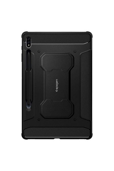 Bibilel Book Cover Case for Samsung Galaxy Tab S7/S8 11.0 inch with Smart Pen Support, Rugged Armor Pro, Bla