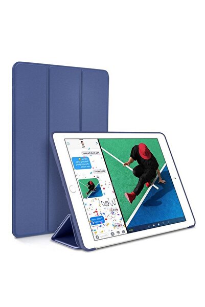 SOHO Husa book cover compatibila cu iPAD 10 2022 10.9 inch, piele ecologica, Blue