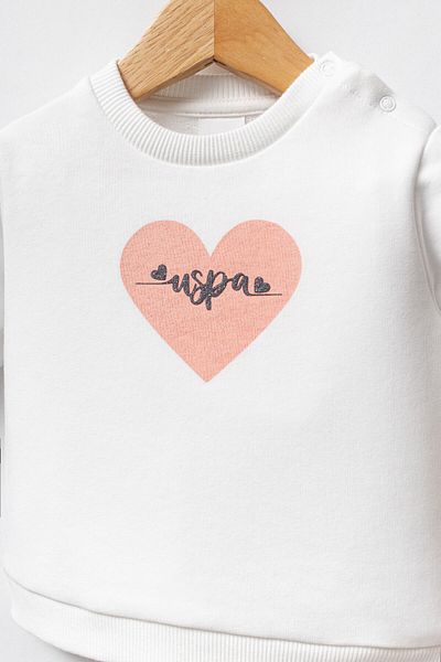 U.S. Polo Assn. U.S. Polo Assn Baby Girl White Baby Sets