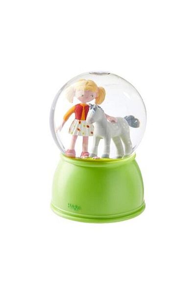 Haba Ambient Colors Globe, Girl with Pony, Green