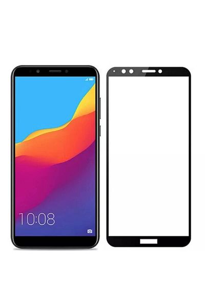 Bibilel 9H Tempered Glass Screen Protector for Huawei Y6 2018, Black