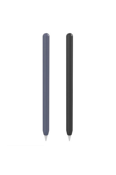 Bibilel Set 2 Silicone Cases for Apple Pencil 2, Blue and Black