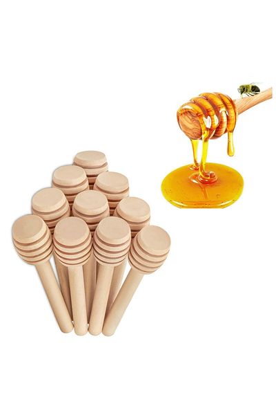 Generic Wooden honey spoon set
