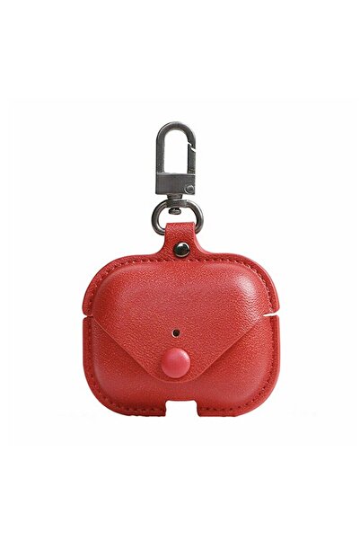Bibilel Leather Case for Apple AirPods Pro, Bibilel, Red
