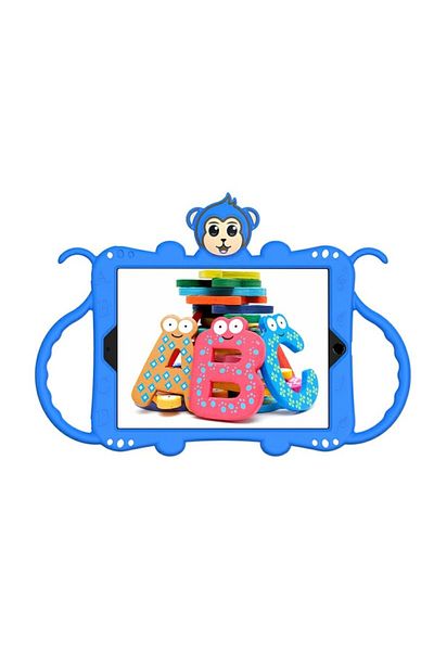 Bibilel Protective Silicone Case for Apple iPad Air 3, Detachable Strap, Tablet Stand, Blue