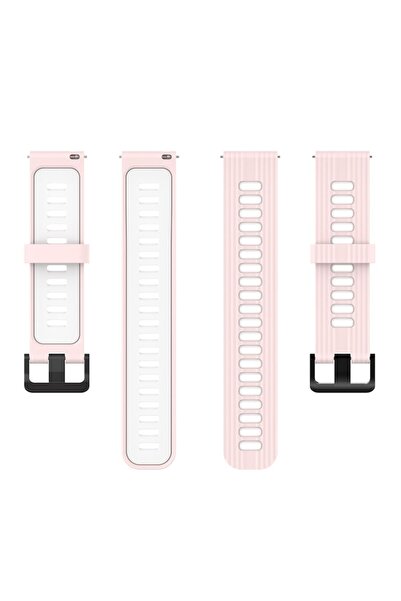 Bibilel Curea din silicon pentru Samsung Galaxy Watch (46 mm), Galaxy Watch 3, Gear S3, Huawei Watch GT, Roz