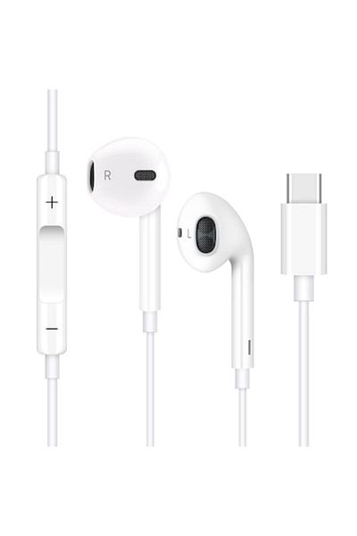 Bibilel Bluetooth Headphones with Microphone and Volume Control, Type-C Connector, White, BBL1722