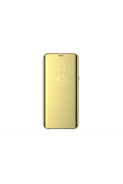 Bibilel Husă de protecție Clear View pentru Samsung Galaxy A33 5G, cu clapă, aurie