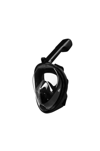 Bibilel Kids Snorkeling and scuba diving full-face mask with camera support, black, size L/XL