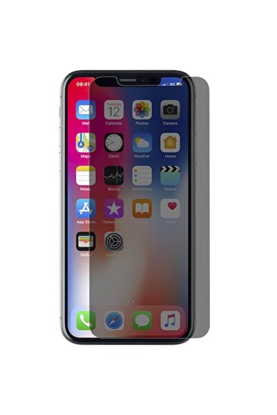 Bibilel Protector de ecran din sticlă securizată anti-spionaj pentru iPhone X