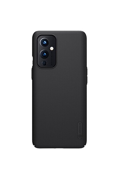 SOHO Carcasă Super Frosted Shield pentru OnePlus 9 EU cu suport atașat, neagră