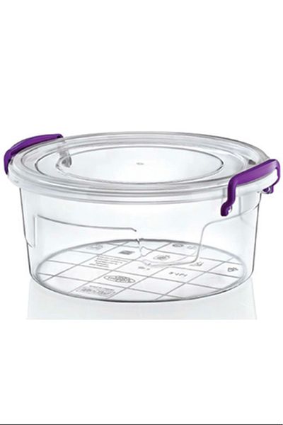 PRATİKOBA 1No Round 0.60 Lt. Storage Container Royaleks-Çnk2002