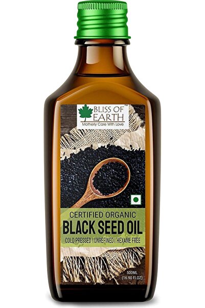 Bliss of Earth Pure Black Seed Oil (Kalonji), 500ml | Hair Treatment Oil, Hai...