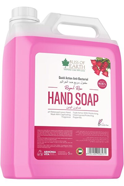 bliss of earth Hand Wash Liquid Refill, Refreshing Royal Rose Hand Soap Refil...